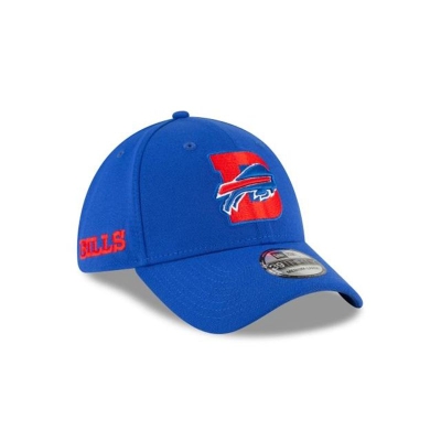 Buffalo Bills Gorra | New Era NFL Logo Mix 39thirty Stretch Fit Cap Mexico - Azules
